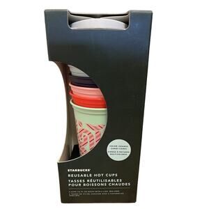 Starbucks COLOR CHANGING Candy Cane Cups Holiday 2020 Reusable 6 Pack Hot